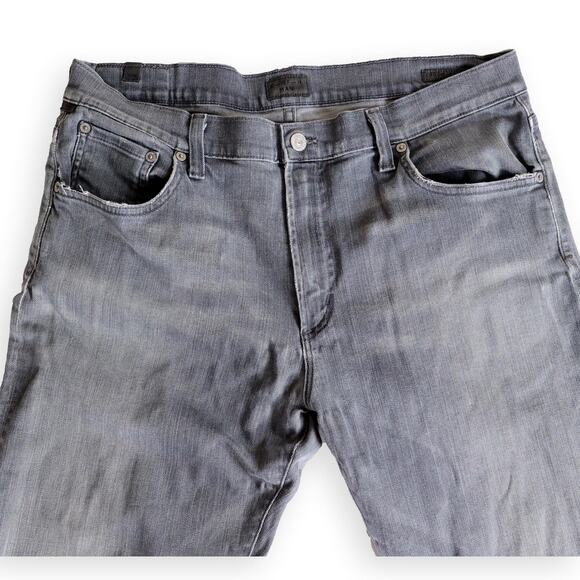 Calvin Klein Gray Mens Slim Straight Denim Jeans 36x32 - Picture 4 of 5